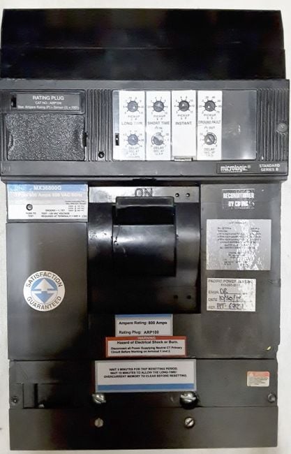 800 Amps, Square D, MX36800G-RECON, I-line GF breaker, reconditioned - Image 2