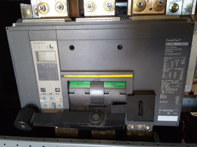 2000 Amps, Square D, RLF362000CU43SAYP-U, used 100% rated LIG breaker - Image 1