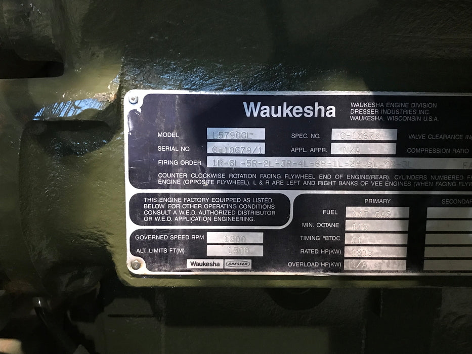 1200 RPM, Waukesha #5790GL, 900 KW - Image 5