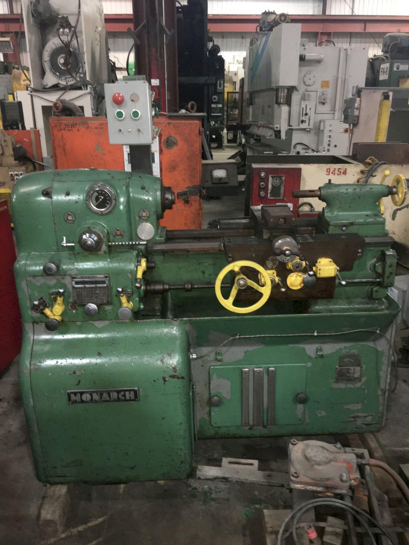 12-1/2" x 20" Monarch #EE, toolroom lathe, 7-1/4" swing over cross slide, tailstock, taper attachment - Image 4