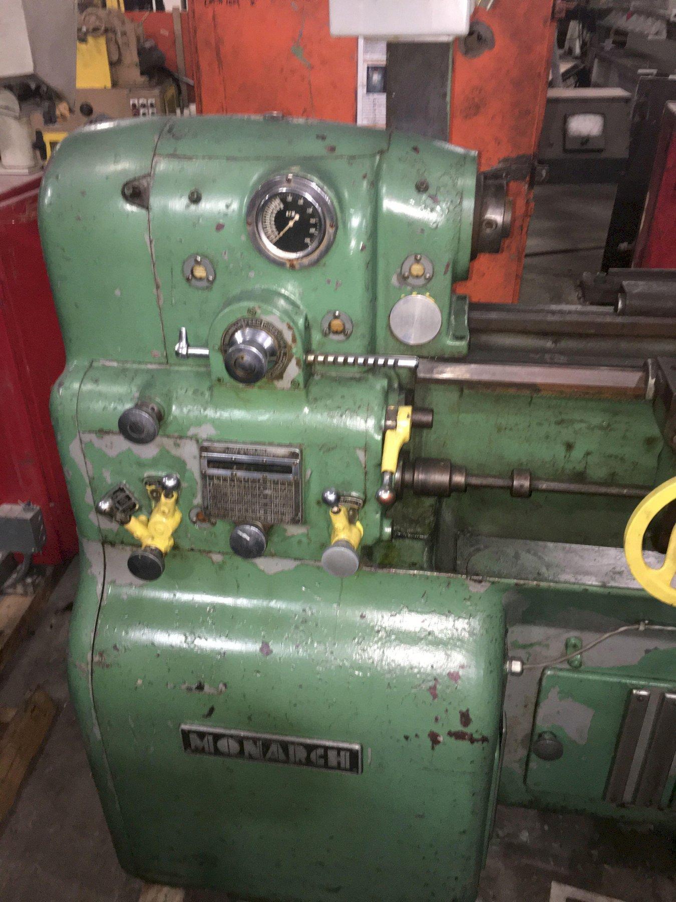 12-1/2" x 20" Monarch #EE, toolroom lathe, 7-1/4" swing over cross slide, tailstock, taper attachment - Image 8