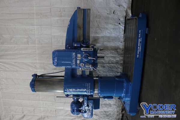 6' -19" Carlton #4A, radial drill, 76" x50" base, power elevation/clamping, 15 HP, #74022 - Image 2