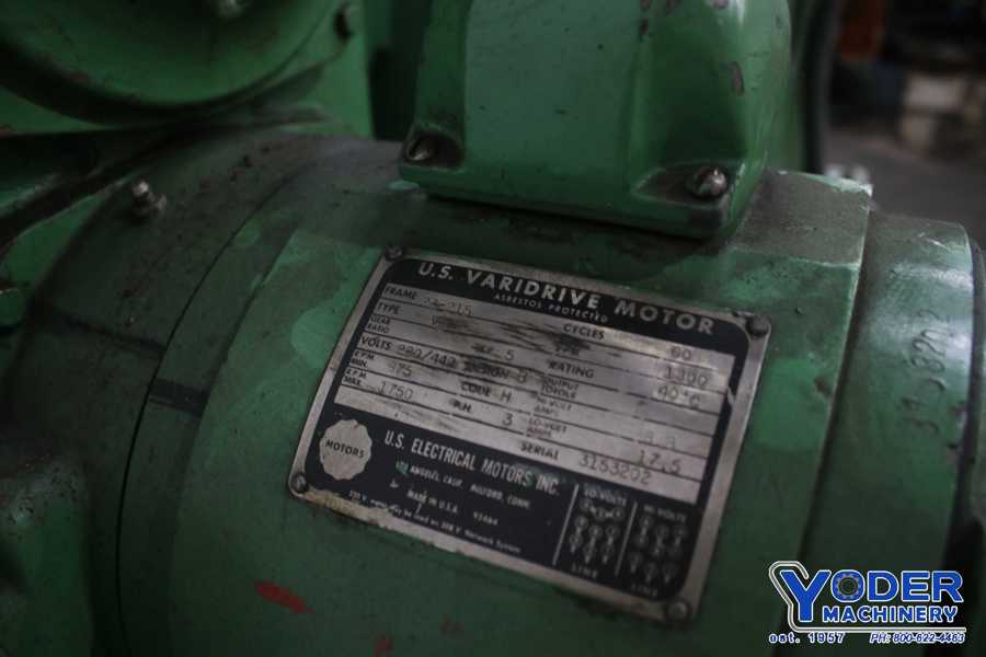 32 Ton, Minster #B1-32, gap press, 1" stroke, 10-1/4" Shut Height, 24" x15" bed, 5 HP, air clutch, #74064 - Image 9