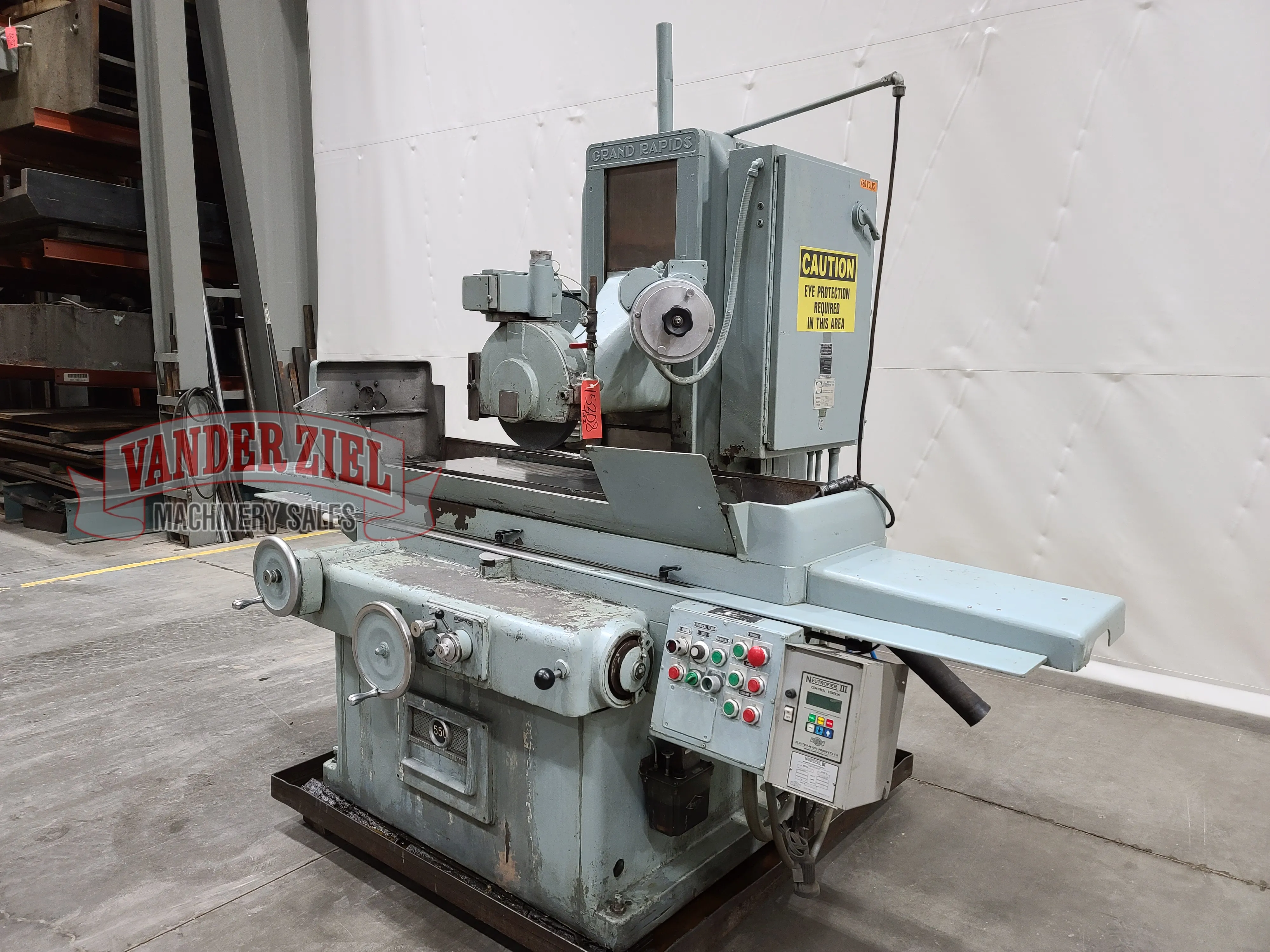 12" x 36" Gallmeyer & Livingston #550, hydraulic grinder, 17-1/8" throat, #15308 - Image 2