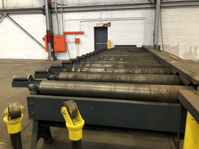 3/4" x 12' Cleveland Steelweld, mechanical shear w/ entry conveyor & jib crane - Image 2