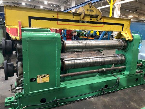 72" x .5" Stamco, slitting line with 2 heads, 60000 lb., 1800mm x 12.7mm, 36"-80" OD, Entry Coil ID: 20" - - Image 2