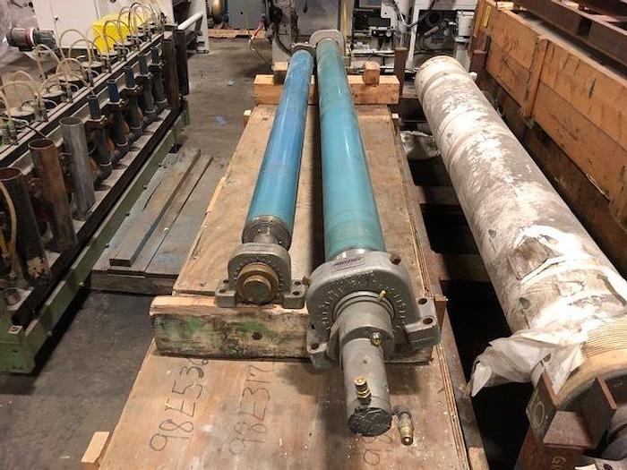 Mt Hope bowed roll, 7" dia. x 109" face, rubber covered - Image 2