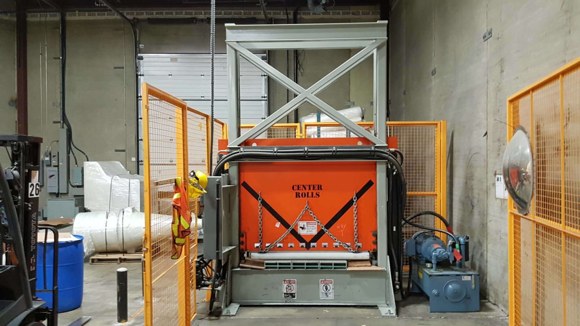 D.o. James Brinkley, custom roll splitter, 60" x 60", dual 5" cylinder, 40 HP, 2012 - Image 1