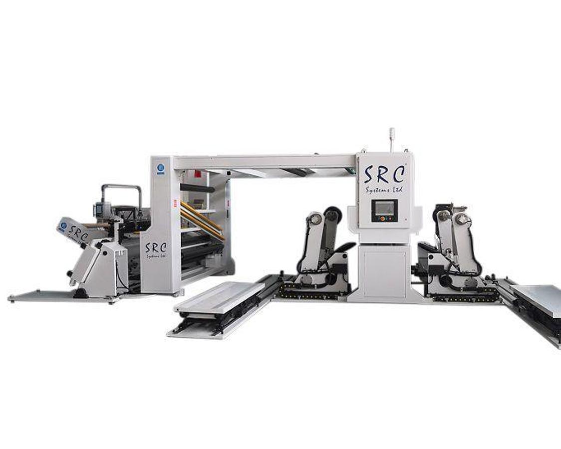 SRC Systems Limited #750CS, label stock slitter rewinder, center surface driven - Image 2