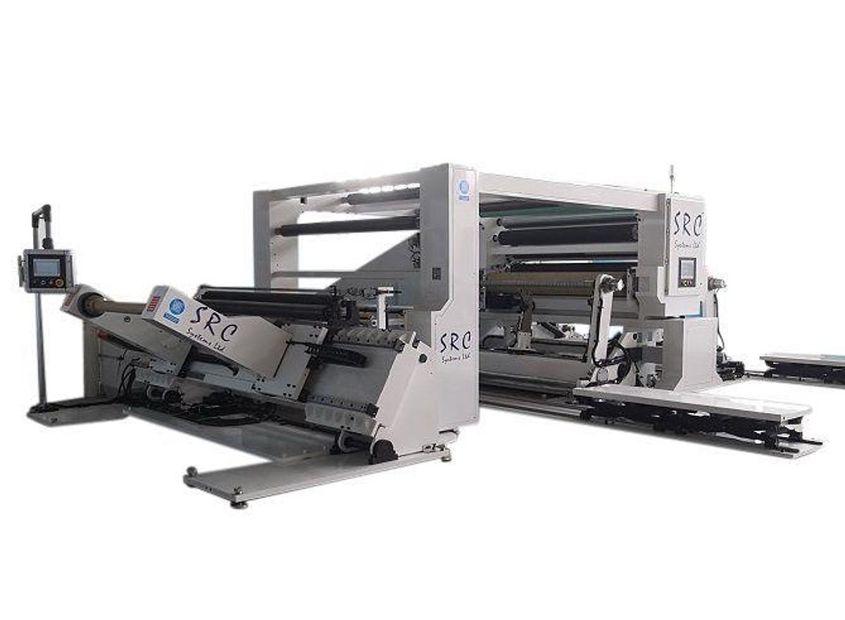 SRC Systems Limited #750CS, label stock slitter rewinder, center surface driven - Image 3