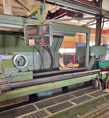 Dainichi #M-95, 37.3" swing, 21" chuck, 9.3" bar, 20.44" cut diameter, 8 pos turret, Fanuc 6T, 1984 - Image 5