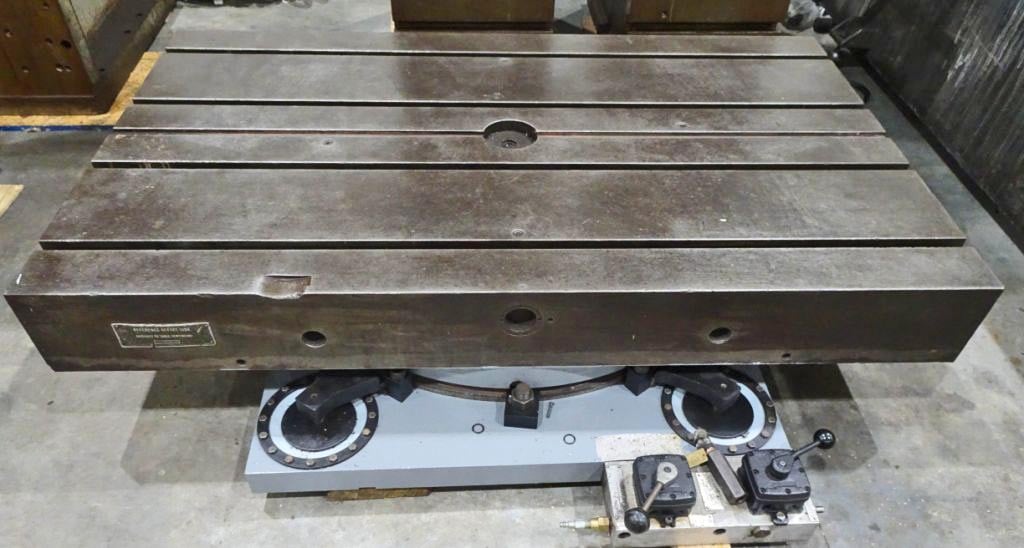 36" x 60" Giddings & Lewis Airlift Rotary Index Table - Image 1