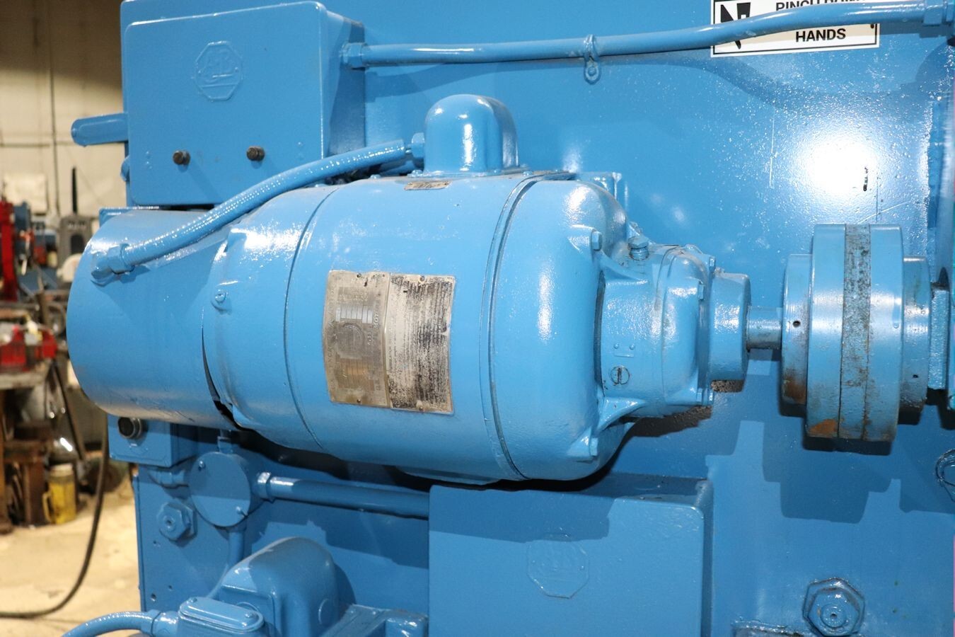 4500 lb. Aronson #GE45, geared elevation welding positioner, 4' table w/ power tilt, variable speed - Image 6