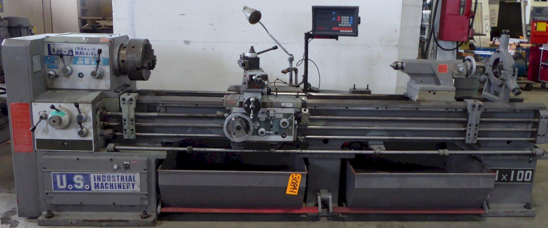 21"/28" x 100" U.S. Industrial #JIMK530X2500, 3" hole, inch/metric, Newall DP7 2-Axis digital read out - Image 1