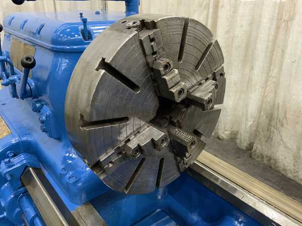 34-1/2" x 120" Axelson #32, engine lathe, 25" swing over cross slide, 4-jaw 32" chuck, steady rest, #74139 - Image 6