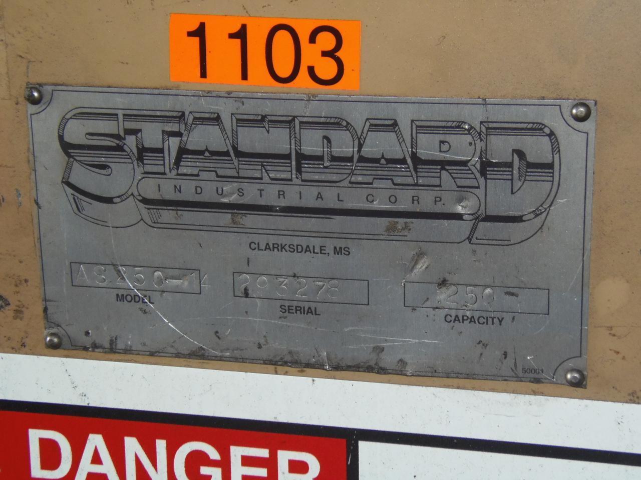 1/4" x 14' Standard #AS250-14, hydraulic shear, 15 holddowns, front operated power back gauge, flush floor - Image 4