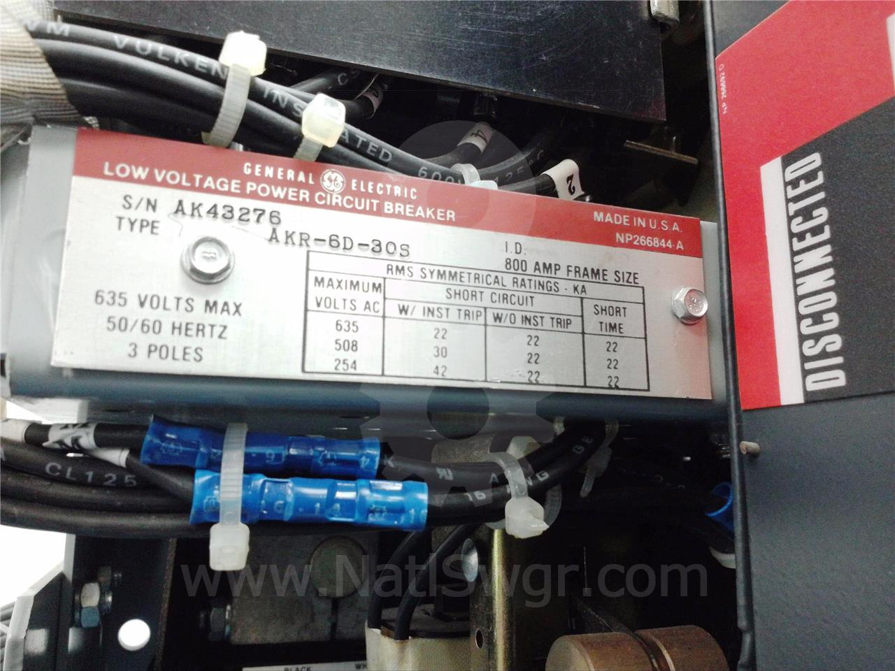 800 Amps GE Akr-6d-30s Eo/do (akr-_d-30s) 125 Volts DC Control, Mvt Li, 400 Amps Ct - Image 6