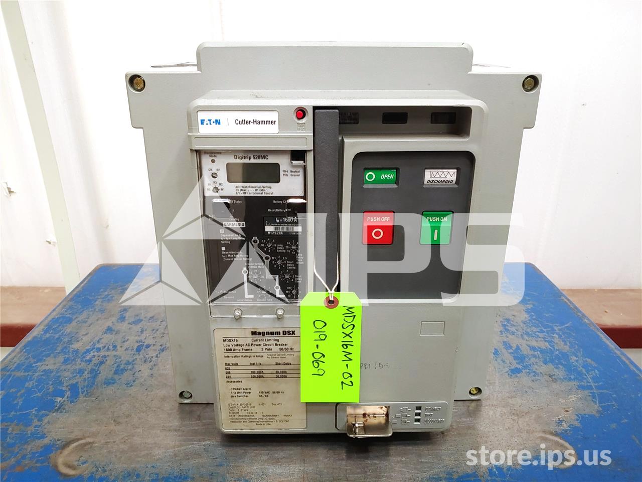 1600 Amps Ch Mdsx163wea16cmamnn6ynnnax Mo/do (mdsx16) 120 Volts AC Shunt Trip, Digitrip 520mc Lsig, 1600 Amps - Image 1