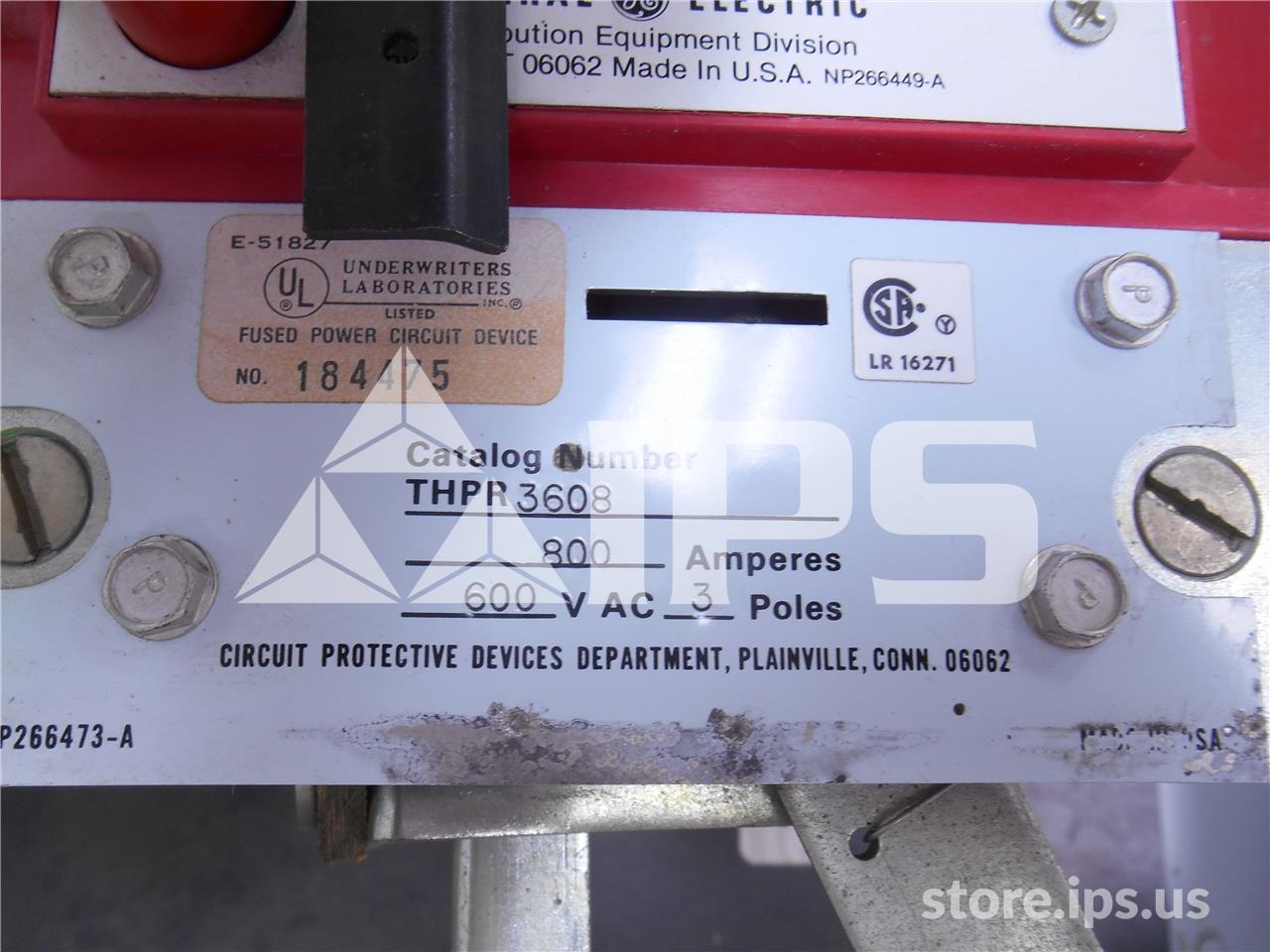 800 Amps GE Thpr Hpc Switch Mo/bi Top Feed - Image 2