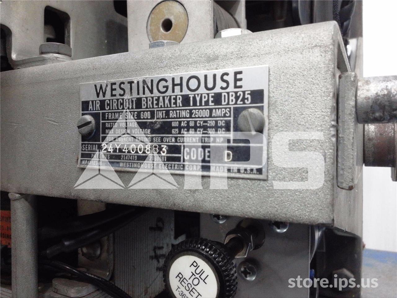 600 Amps WH Db-25 Eo/do 3p 125 Volts DC Control, AC Pro Lsig, 300-600 Amps Ct - Image 5