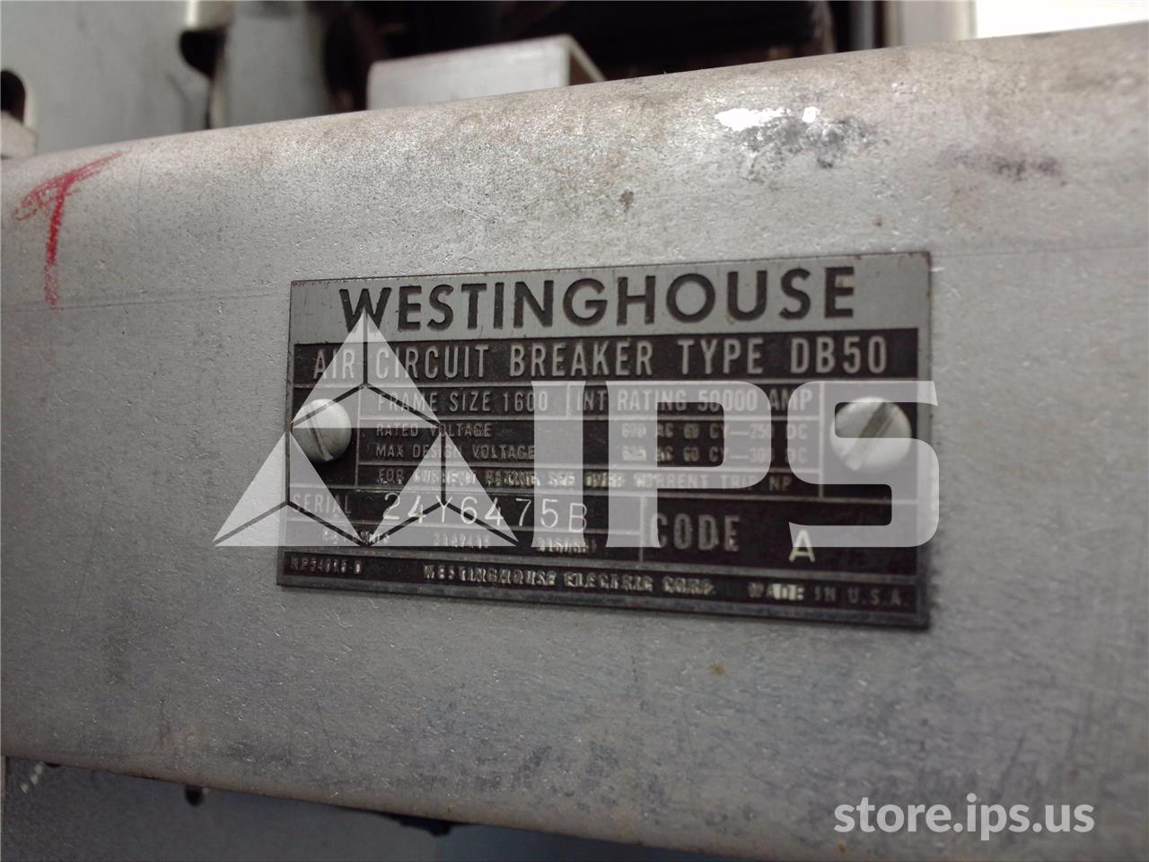 1600 Amps WH Db-50 Eo/do 3p 220 Volts AC Control, 440 Volts AC Close, 240 Volts AC Trip - Image 4
