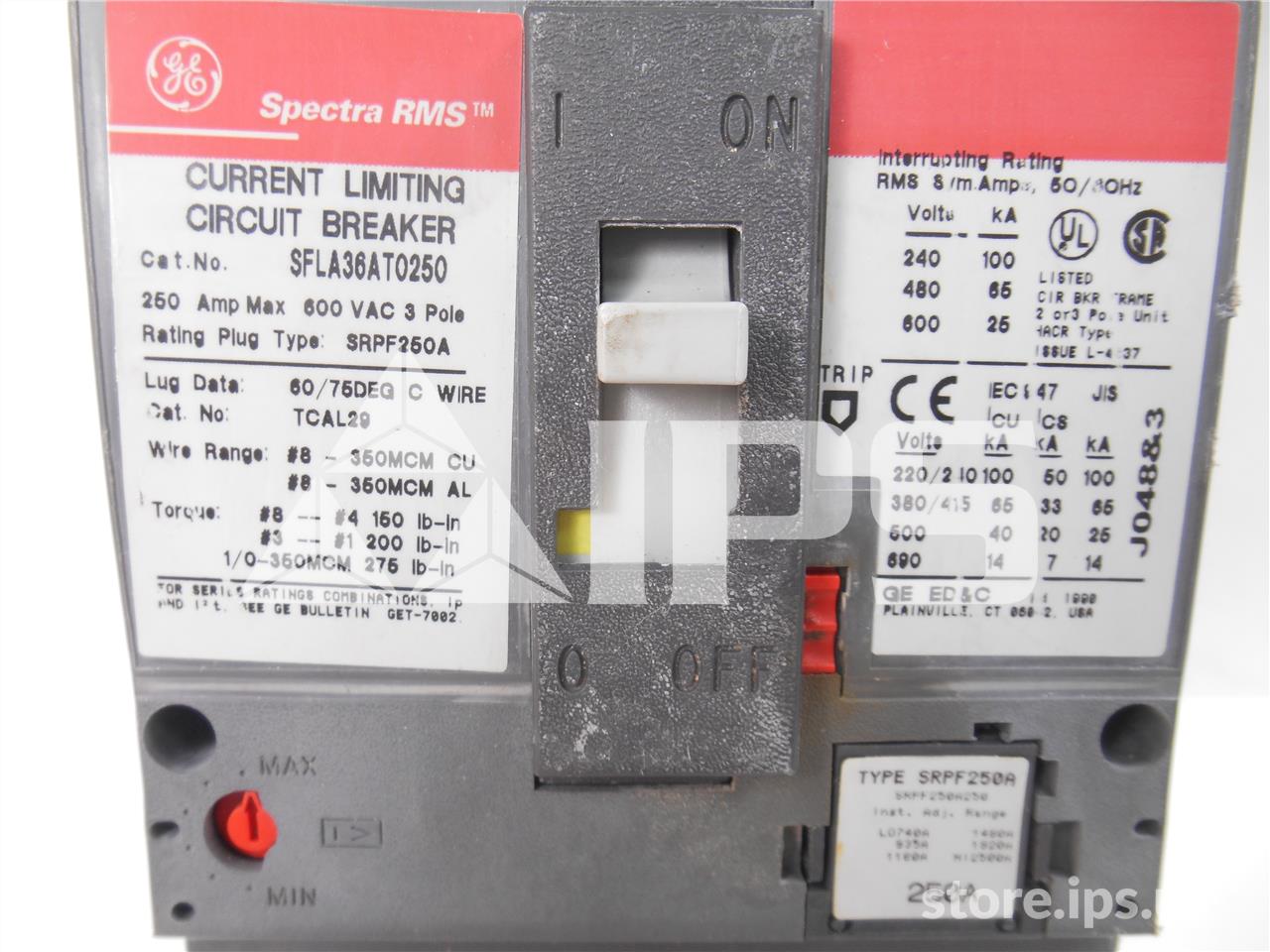 GE Spectra Sfl Mccb 250at Parts - Image 2