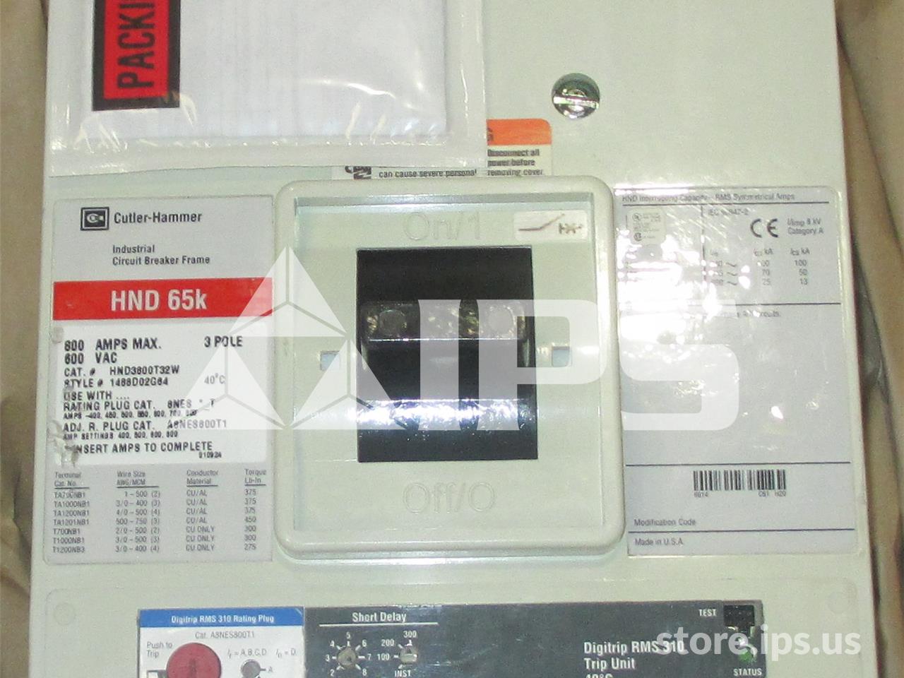 Ch Hnd Mccb 800at, Digitrip Rms 310 Lsi - Image 1
