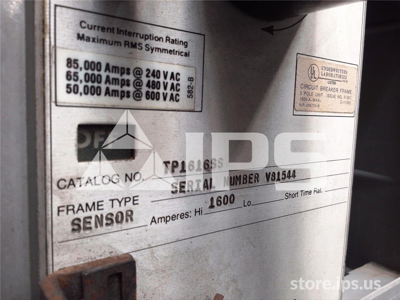1600 Amps GE Tp Power Break Mo/bi (tp1616) 1600 Amps Ct - Image 4
