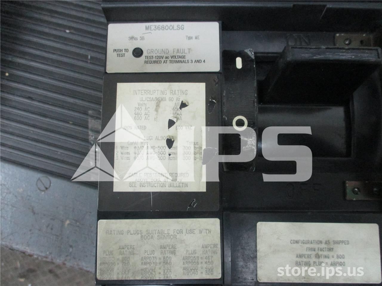600 Amps Square D Me Mccb Micrologic Series B Lsig - Image 1