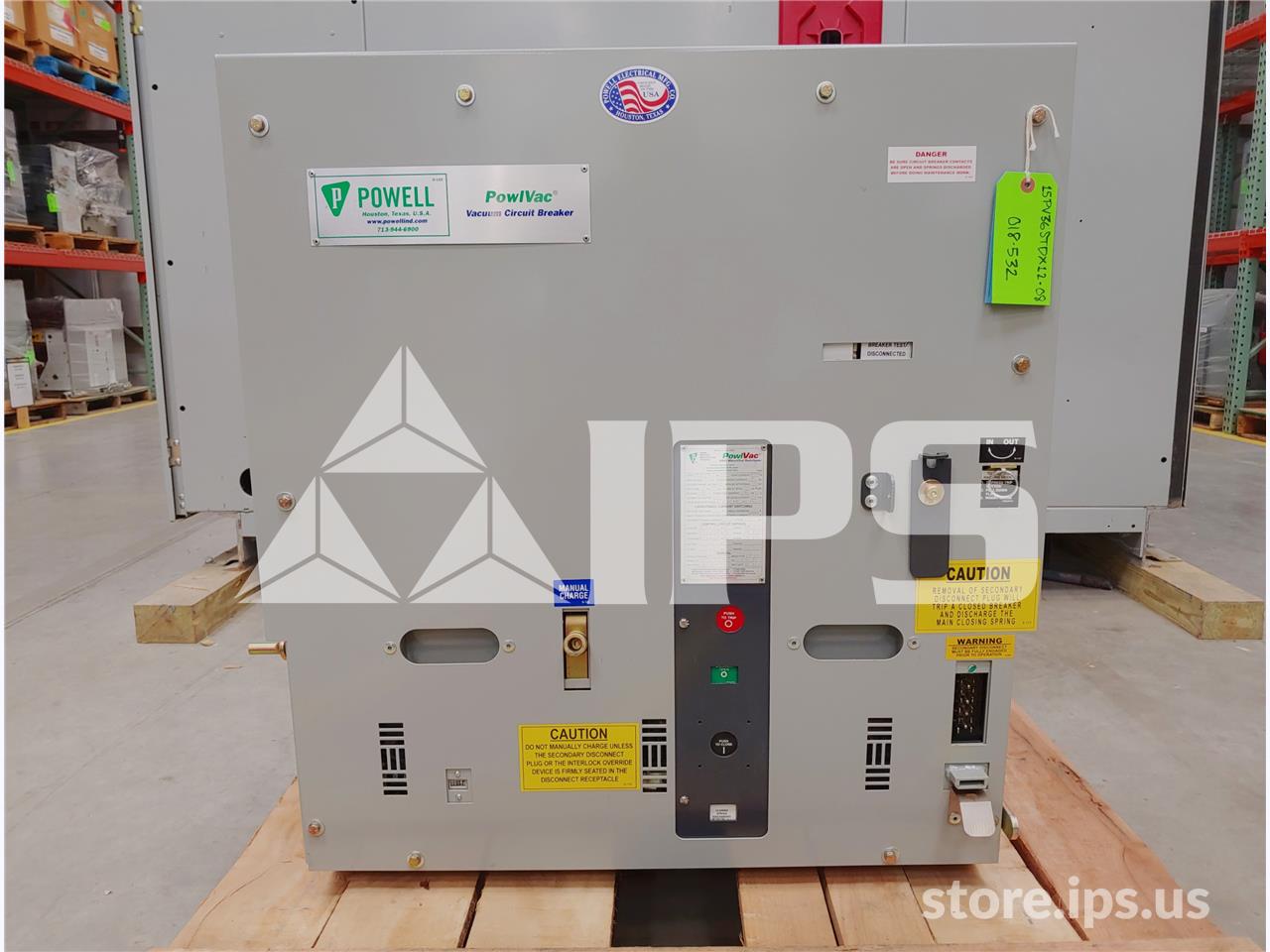 1200 Amps Pwl 15pv36stdx Pvs8 750mva/36k Amps Unused Surplus (15pv36) 125 Volts DC Control - Image 1