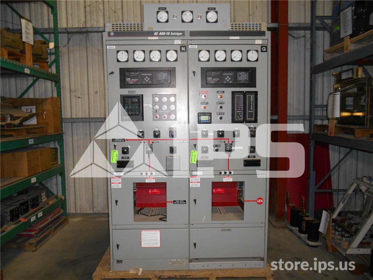 2000 Amps GE Akd-10 Indoor Switchgear 1-2000 Amps Main, Control Section - Image 1