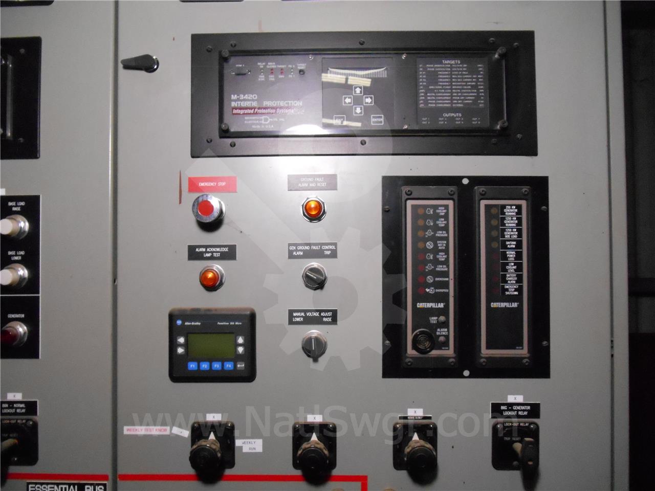 2000 Amps GE Akd-10 Indoor Switchgear 1-2000 Amps Main, Control Section - Image 6