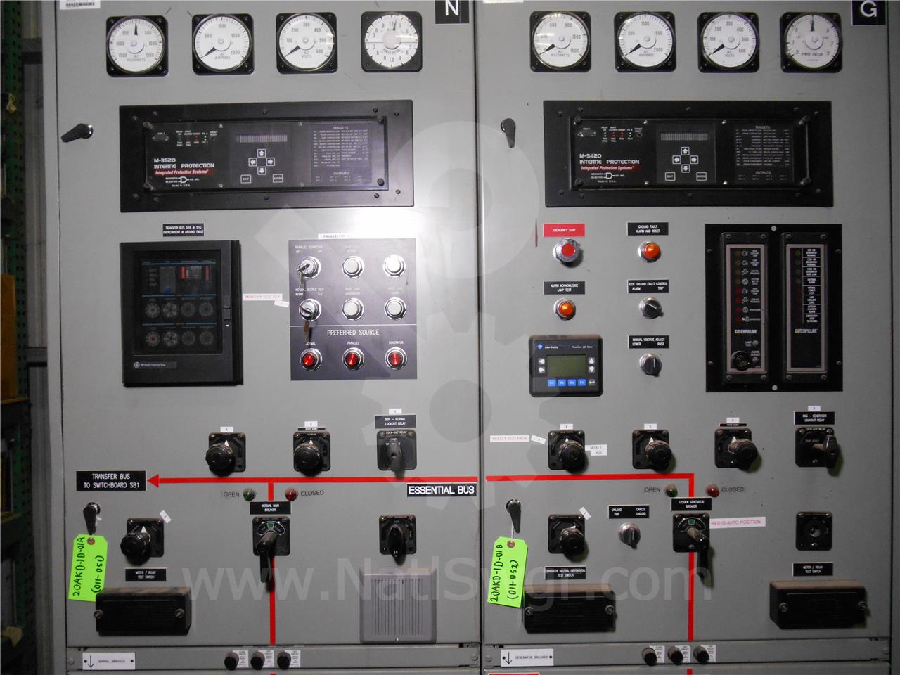 2000 Amps GE Akd-10 Indoor Switchgear 1-2000 Amps Main, Control Section - Image 8
