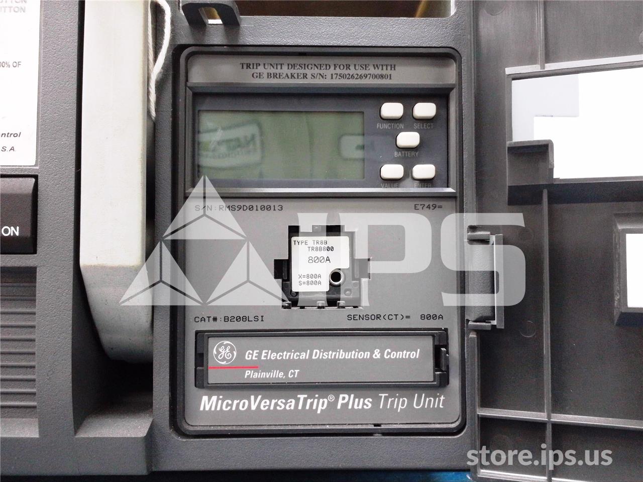 800 Amps GE Ssd Power Break Ii Mo/do (ssd08) Mvt Plus Lsi, 800 Amps Ct, 800 Amps Rp - Image 4