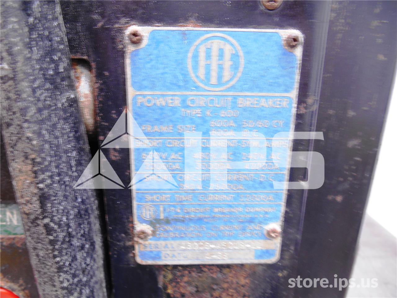600 Amps ITE K-600 Red Mo/do 600 Amps Od-3 Li - Image 4