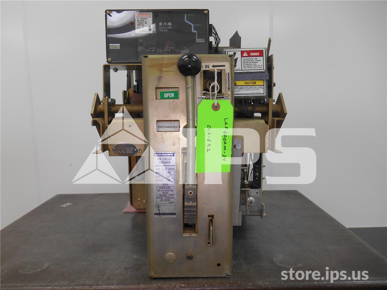 600 Amps Sa Laf-600a Mo/do Digitrip Rms/r 510 Ls, 600 Amps Ct, 800 Amps Fuse - Image 1