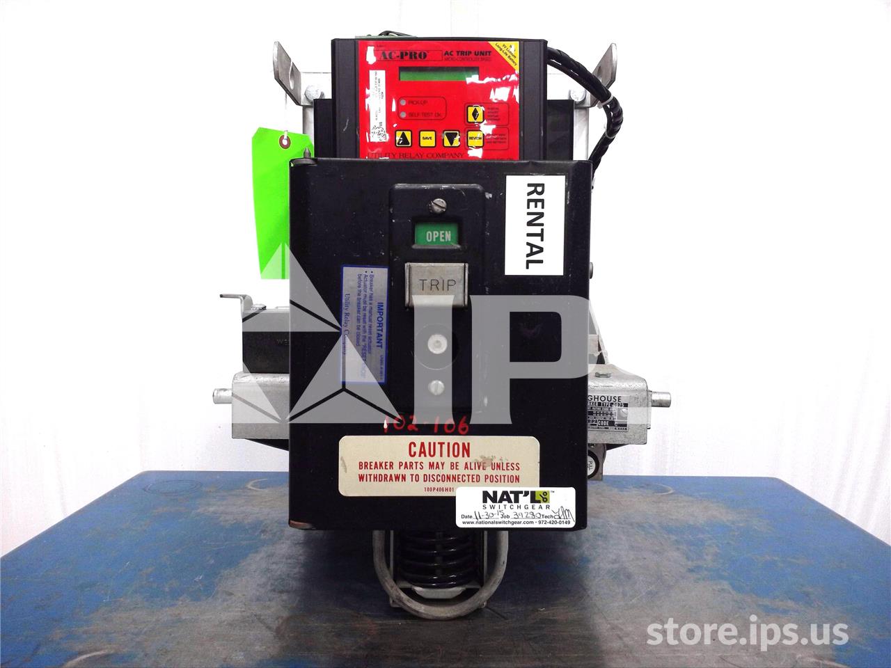 600 Amps WH Db-25 Mo/do 3p Sa 125 Volts DC Trip, AC Pro Lsig, 300-600 Amps Ct - Image 1
