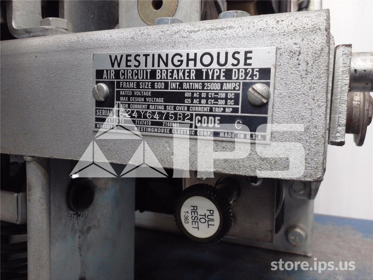 600 Amps WH Db-25 Mo/do 3p Sa 125 Volts DC Trip, AC Pro Lsig, 300-600 Amps Ct - Image 5