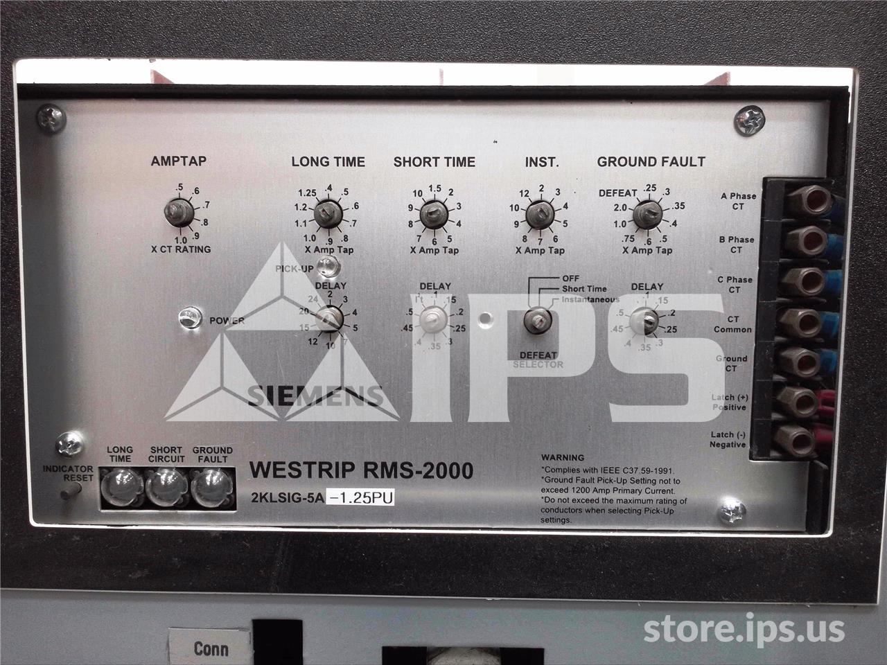 800 Amps WH Ds-206 Mo/do Westrip Rms-2000 Lsig, 600 Amps Ct, Dual Switch Bell Alarm - Image 4