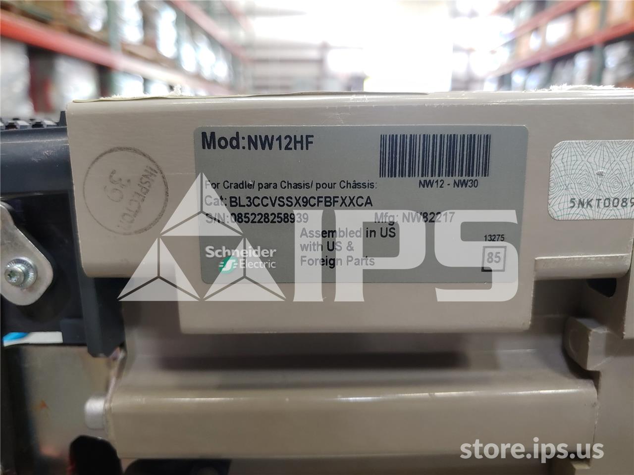 1200 Amps Square D Masterpact Nw12 Hf Eo/bi Bl3ccvssx9cfbfxxca Unused Surplus 120 Volts AC Control, 24 Volts - Image 2