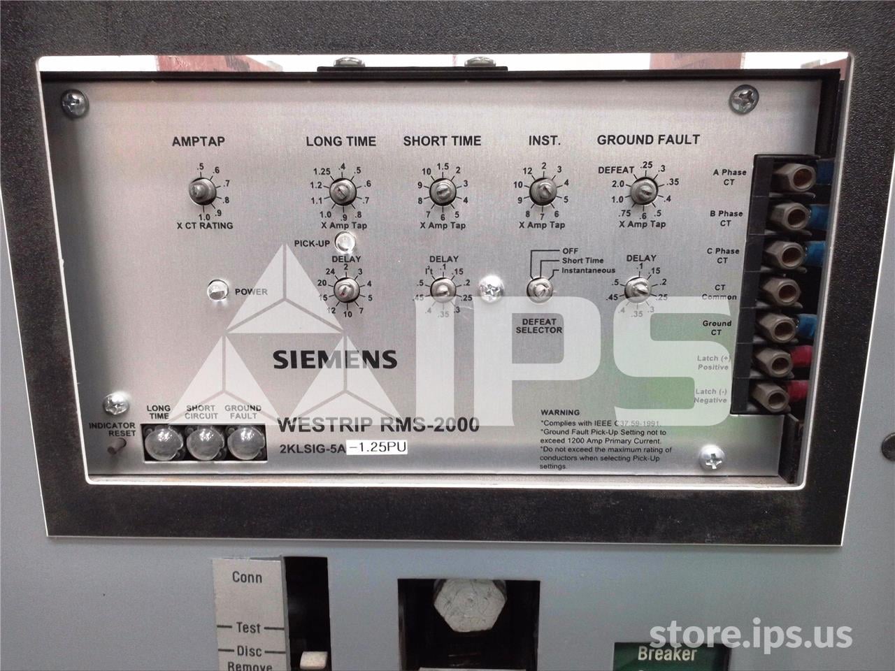 800 Amps Square D Ds-206 Mo/do Westrip Rms-2000 Lsig, 600 Amps Ct - Image 4
