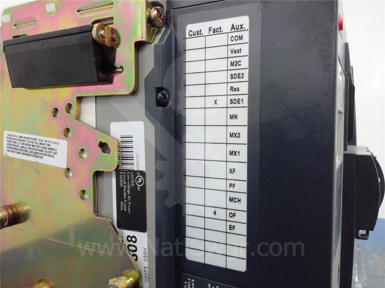 800 Amps Square D Masterpact Nt08 N1 Mo/do Ta2aar44a9sxxxxxja Unused Surplus (nt08 N) Micrologic 6.0 Amps - Image 7