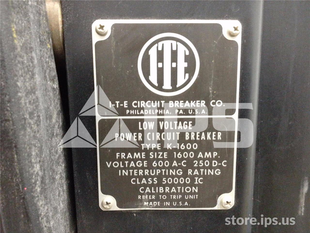 1600 Amps ITE K-1600 Black Mo/bi Od-3 Li 1600 Amps - Image 5