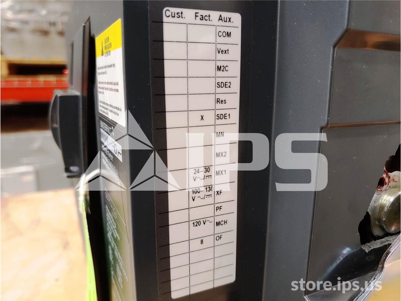 1200 Amps Square D Masterpact Nw12 Hf Eo/bi Bl3ccvssx9cfbfxxca Unused Surplus 120 Volts AC Control, 24 Volts - Image 4