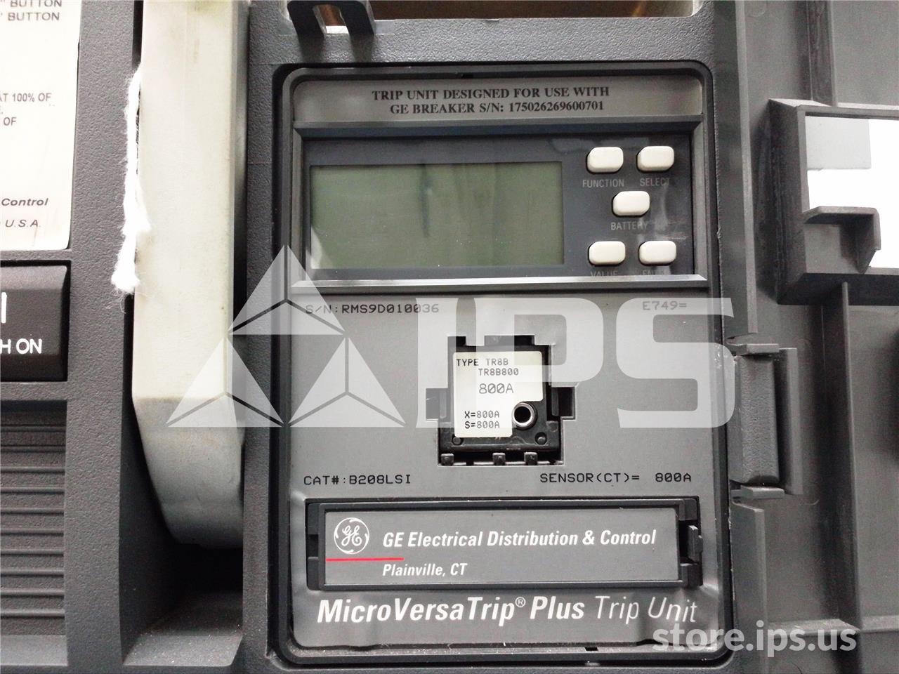 800 Amps GE Ssd Power Break Ii Mo/do (ssd08) Mvt Plus Lsi, 800 Amps Ct, 800 Amps Rp - Image 4