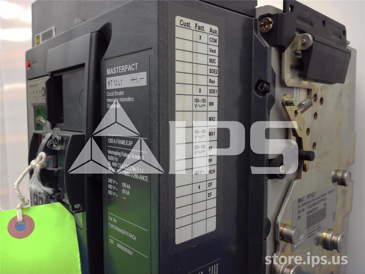 1200 Amps Square D Masterpact Nt12 L1 Eo/do Tl8ccr64a3sfffxhca Unused Surplus 120 Volts AC Control - Image 2