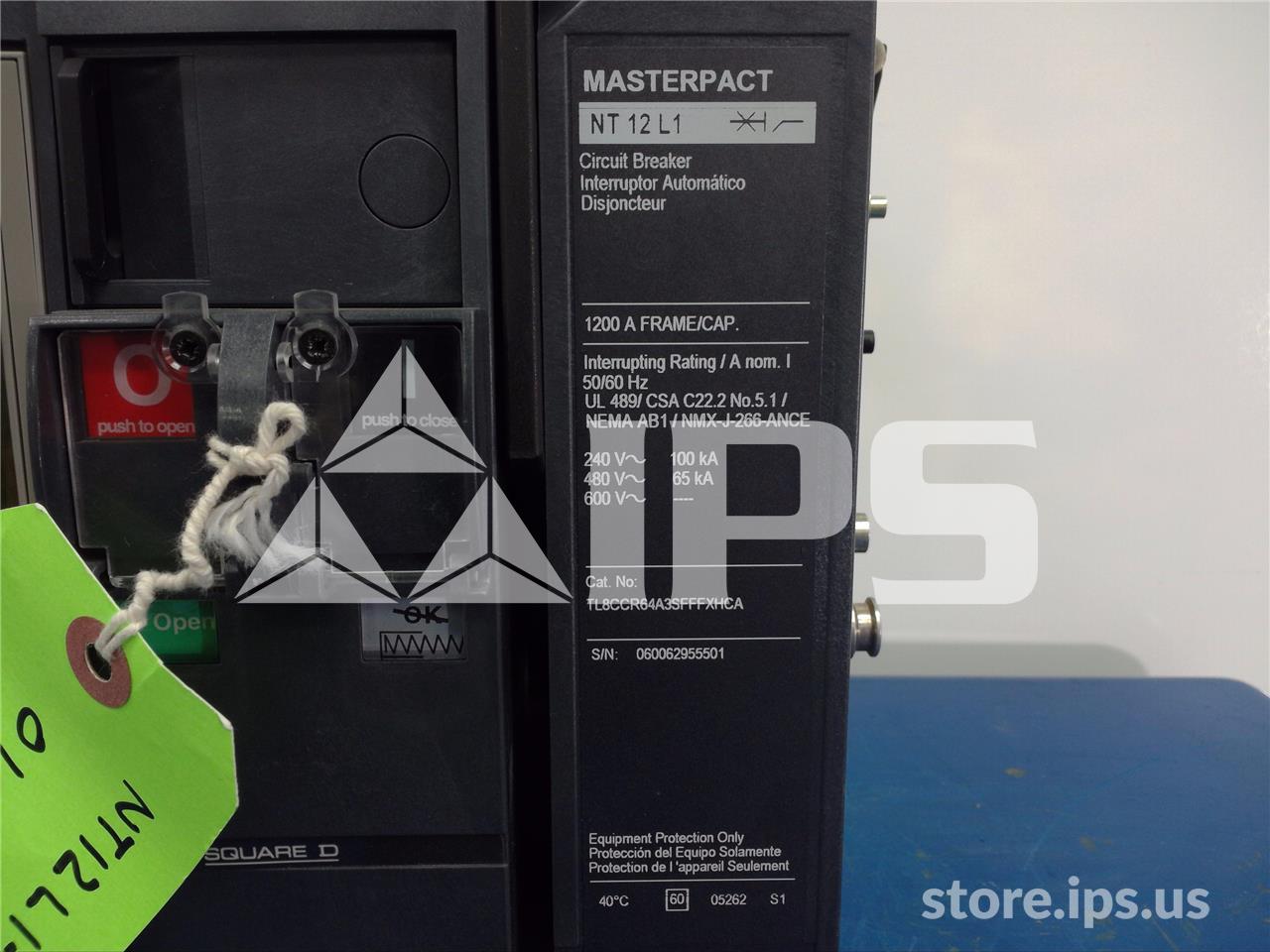 1200 Amps Square D Masterpact Nt12 L1 Eo/do Tl8ccr64a3sfffxhca Unused Surplus 120 Volts AC Control - Image 4