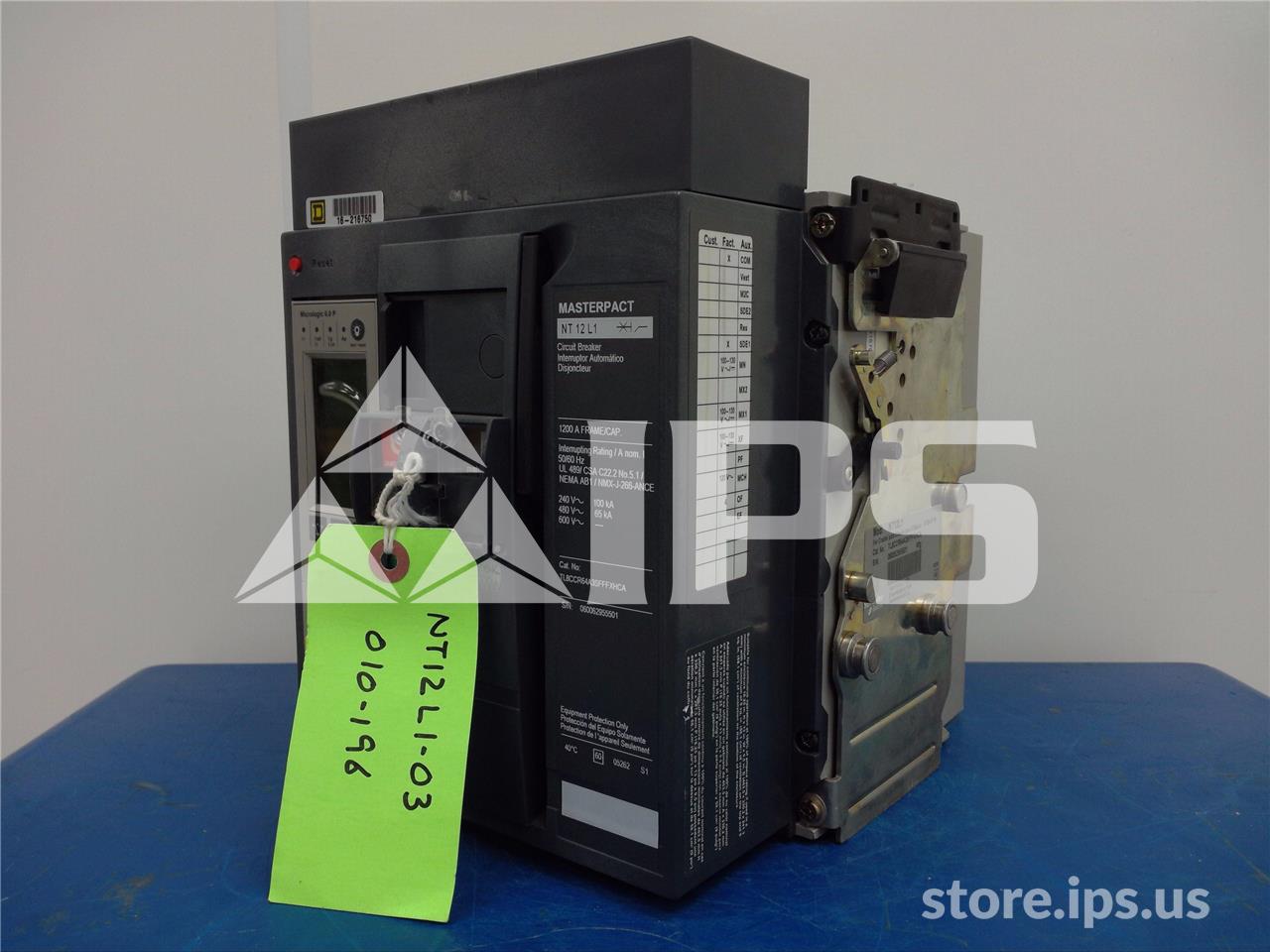 1200 Amps Square D Masterpact Nt12 L1 Eo/do Tl8ccr64a3sfffxhca Unused Surplus 120 Volts AC Control - Image 5