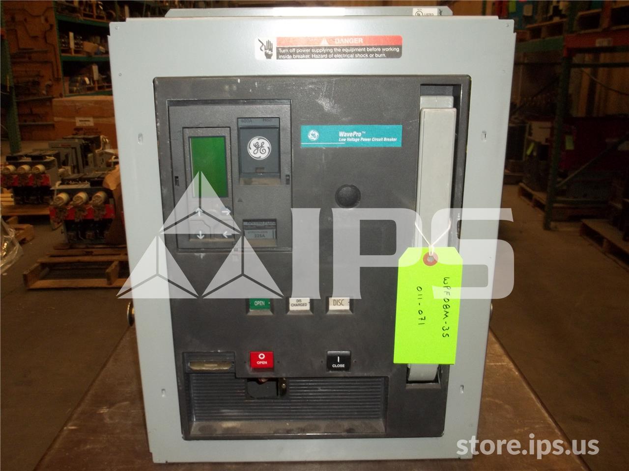 800 Amps GE Wpf-08 Mo/do Wekcnp7xx1axxbx Entelliguard Tu Lsi, 225 Amps Rp, 400 Amps Ct, 120 Volts AC Uv, 1600 - Image 2