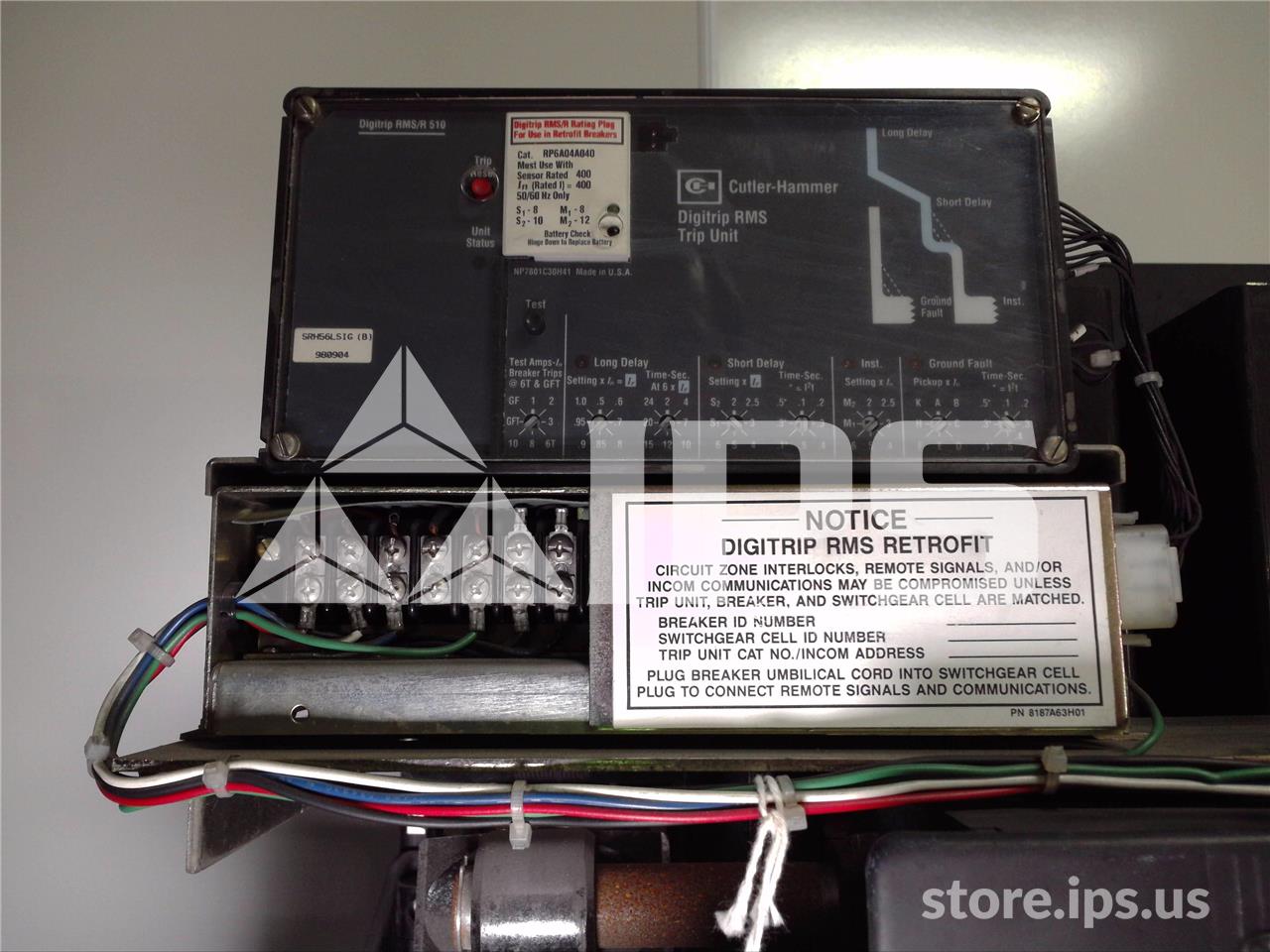 1600 Amps WH Db-50 Eo/do 1p 250 Volts DC Close, 220 Volts AC Relay / Shunt Trip, Rms/r 510 Lsig, 400 Amps Ct - Image 2